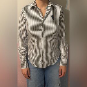 Ralph lauren Black and White Striped woman Shirt